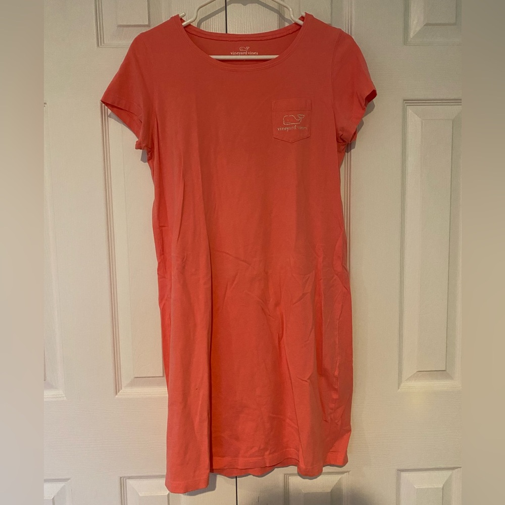Vineyard Vines Salmon Pocket Dress